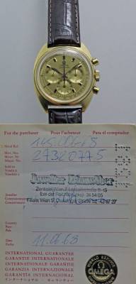 Omega Seamaster Chronograph Cal.321 in 18 Kt.Gold mit Garantiekarte