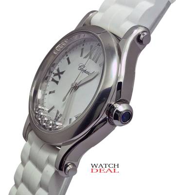 Chopard Happy Sport Quarz Stahl Diamanten 36mm 278582-3001  ✓ Luxusuhren von Chopard zu fairen Preisen ✓ Telefonberatung ✓ Watchdeal bietet Luxusuhren zu günstigen Preisen seit über 30 Jahren an ✓