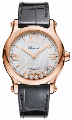 Chopard Happy Sport Automatik Rosegold Diamanten 36mm 274808-5008 ✓ Luxusuhren von Chopard zu fairen Preisen ✓ Telefonberatung ✓ Watchdeal bietet Luxusuhren zu günstigen Preisen seit über 30 Jahren an ✓