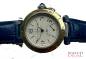 Preview: Cartier Pasha W31012H3 38mm Power Reserve Stahl 18 Karat Gold blaues Krokodilleder
