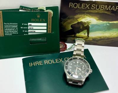 Preview: Rolex Submariner Date Ref.16610 / V269786 im Neuzustand Full Set