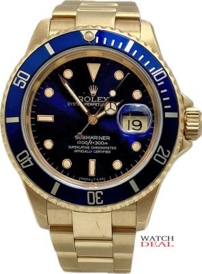 Rolex Submariner 16618 Vollgold 18 Kt. Full Set