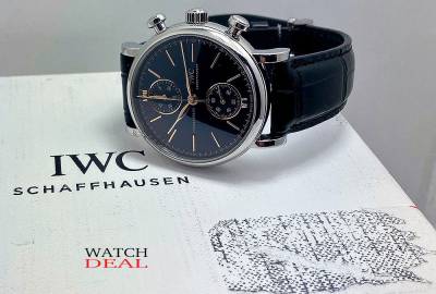 IWC Portofino Chronograph, wie neu mit Box und Papieren 2023