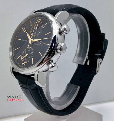 Preview: IWC Portofino Chronograph, wie neu mit Box und Papieren 2023