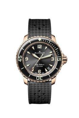 Blancpain Fifty Fathoms Automatique 5010-36B30-B64B: 42,3mm Rotgold, schwarzes Sunburst-Zifferblatt, Kaliber 1315, 120h Gangreserve. Neu Jetzt bei Watchdeal.de erhältlich!