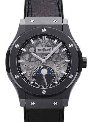 Watchdeal 547.CX.0170.LR Hublot Classic Fusion Aerofusion Moonphase Black Magic
