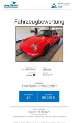 993 Cabriolet Bj.1996 mit Historie und Scheckheft