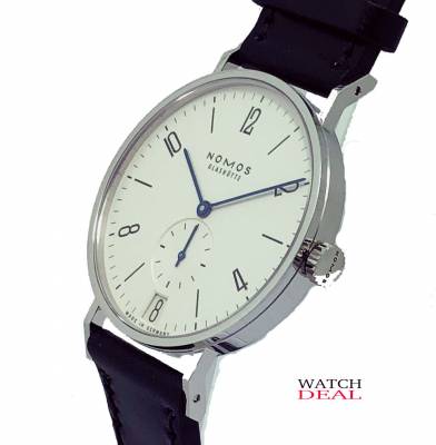 Nomos Glashütte Tangente 38 Edelstahl Datum 130