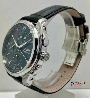 Preview: Entdecken Sie Union Glashütte Belisar Chronograph Mondphase  bei Watchdeal® | Top Preise ✓ Deutsche Papiere ✓online kaufen! ✓ Bei Watchdeal® ✓ Günstige Preise ✓ die erste Adresse für Luxus Uhren ✓ Exklusive Angebote ✓ Günstige Preise ✓ Alle Modelle vergle