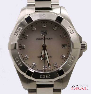 TAG Heuer Aquaracer 300M Quarz Stahl Diamanten 32mm WBD1314.BA0740
