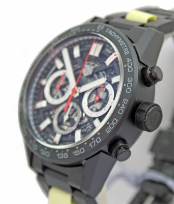Preview: Tag Heuer Carrera Heuer 02 Chronograph 45mm CBG2A90.BH0653 watch, shop online for a bargain at Watchdeal in Stuttgart check it out now
