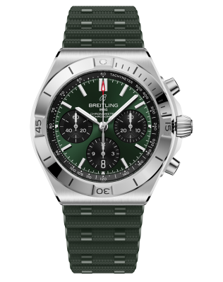 Breitling Chronomat B01 42 AB0158101L1S1 - Green Rubber