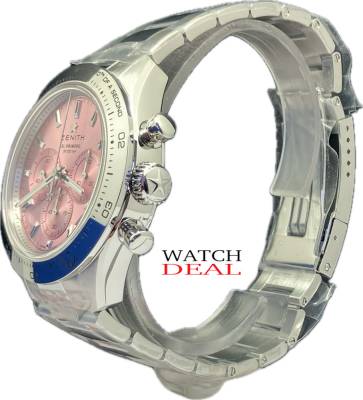 Preview: 03.3109.3600/18.M3100 Zenith Chronomaster Sport Pink, ausverkauftes Modell !!