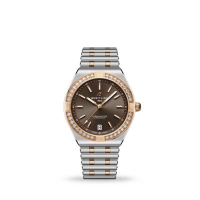 Available at a great price on Watchdeal: U10320591Q1U1 Breitling Chronomat Automatic 36 and diamonds, automatic Caliber 10, COSC, Rouleaux bracelet
