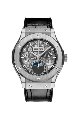 Watchdeal 547.NX.0170.LR Hublot Classic Fusion Aerofusion Moonphase Titanium