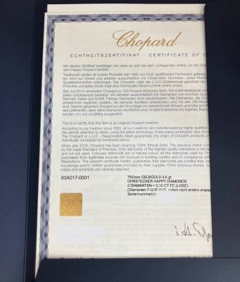 Preview: 83A017-0001 - Chopard Icons Round Ohrstecker