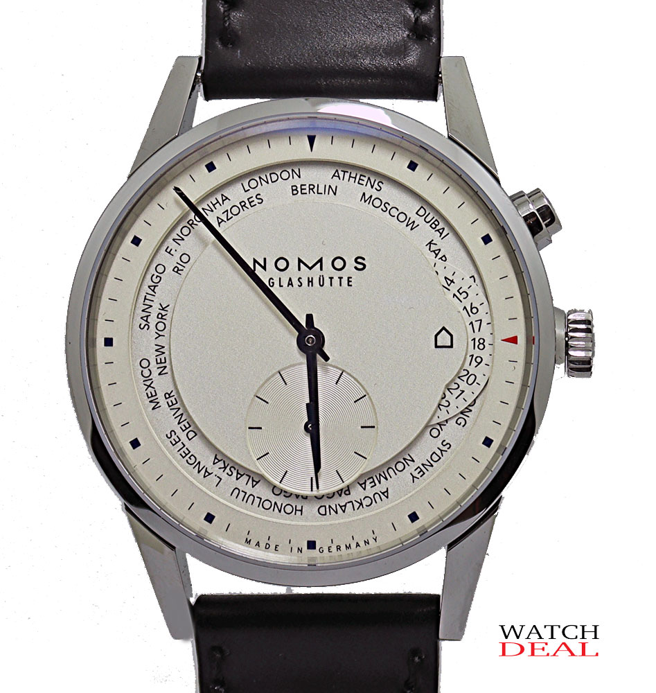 € 805 Nomos Glashütte Zürich Worldtimer