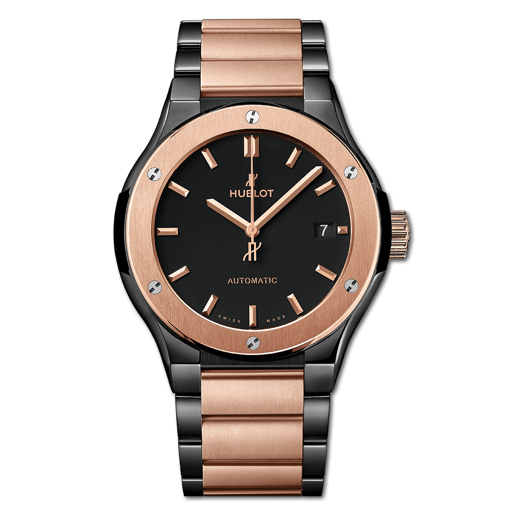 hublot classic fusion ceramic gold
