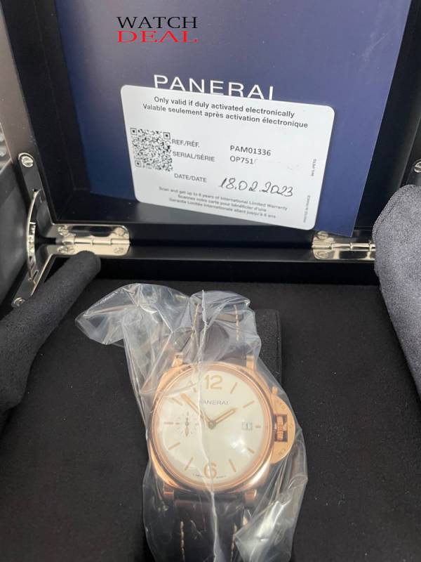 from Watchdeal PAM 01336 Panerai Luminor Due 42mm in Rosegold NEU - Full Set