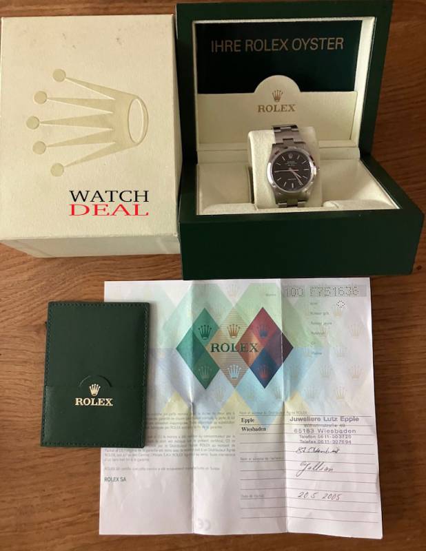 Rolex Airking 14000M FULL SET, LC 100, 2005