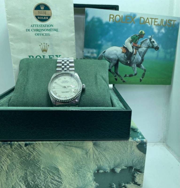 Rolex Datejust 16030 / 7454034 FULL SET "Ivory dial"