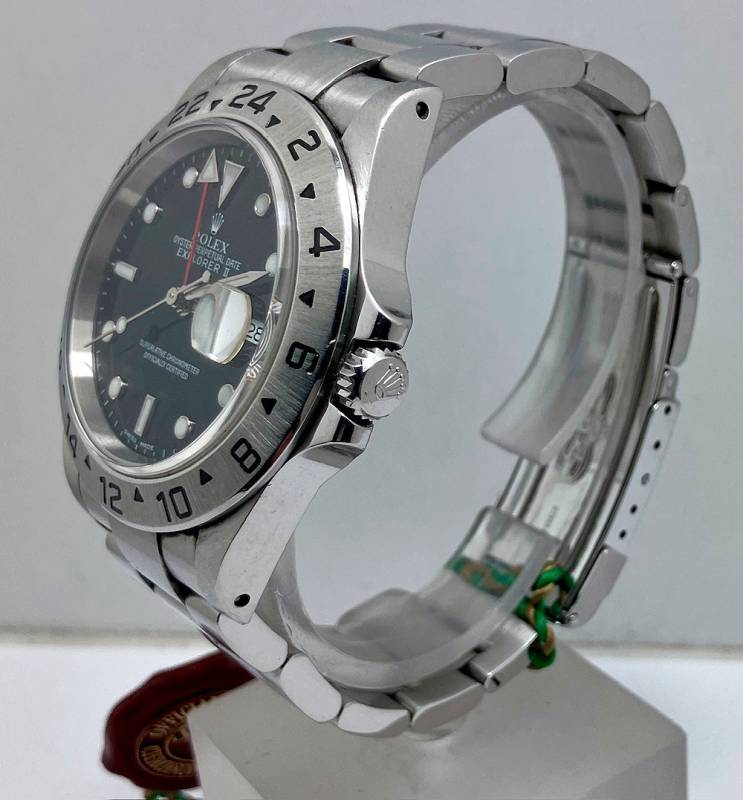 Rolex Explorer II Ref 16570/Y706379 FULL SET, neuwertig Z.schwarz