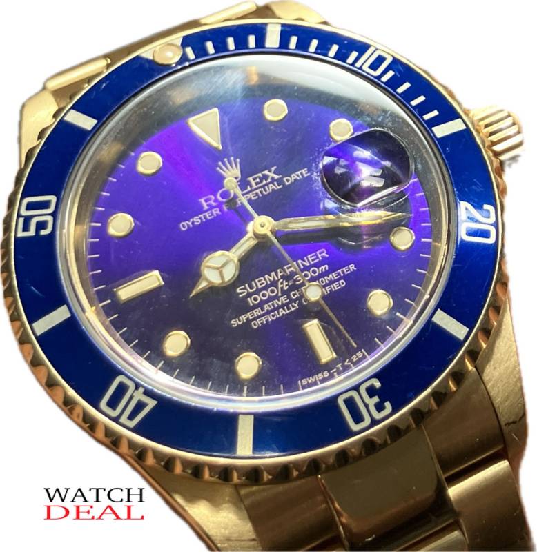 Rolex Submariner 16618 Vollgold 18 Kt. Full Set