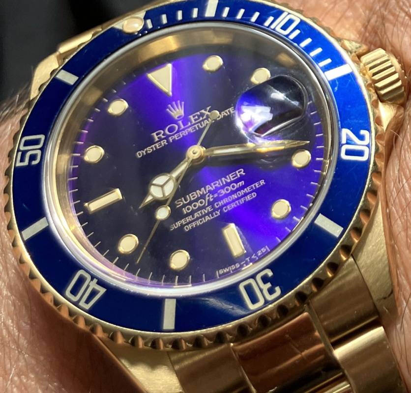 Rolex Submariner 16618 Vollgold 18 Kt. Full Set