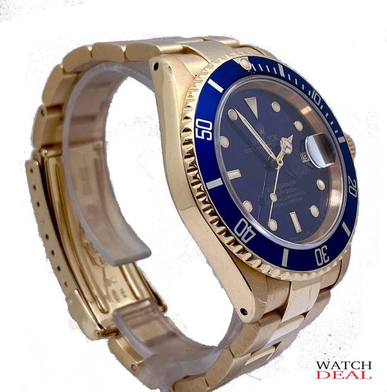 Rolex Submariner 16618 Vollgold 18 Kt. Full Set