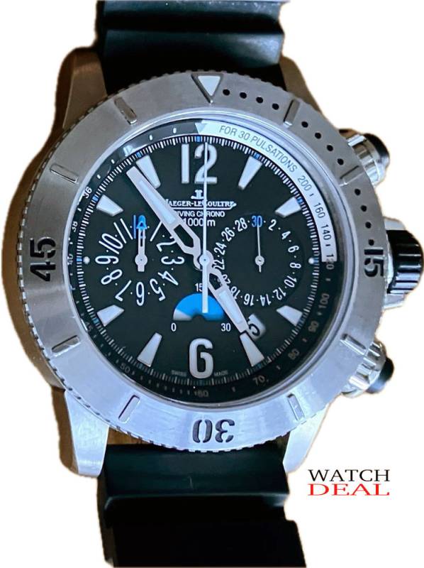 Jaeger-LeCoultre Master Compressor Diver Chrono Q186T670 aus Titan. JLC Kaliber 751D, 1000m wasserdicht, Full Set. High-Performance Taucheruhr. Jetzt bei Watchdeal.de!