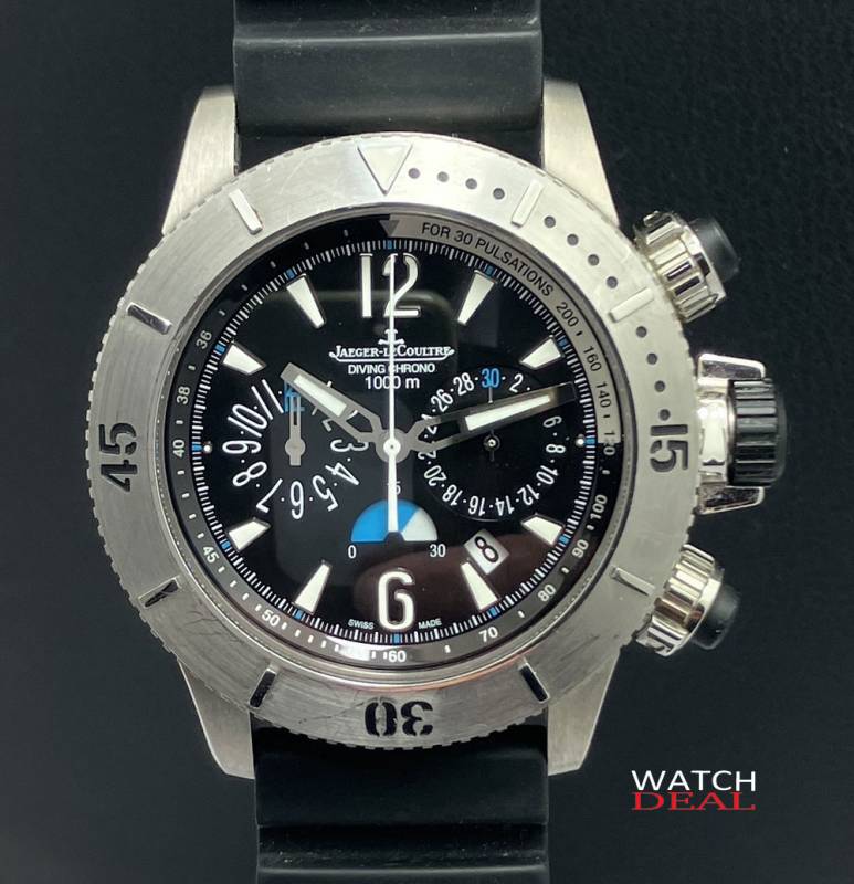 Jager Le Coultre Master Compressor Chrono Titan 44mmFULL SET kompl.mit Box+Pap.