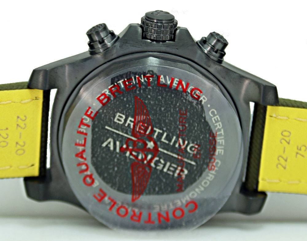New Breitling AVENGER CHRONOGRAPH 45 NIGHT MISSION German papers incl. VAT at Watchdeal®