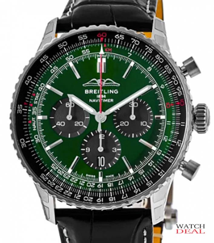 von Watchdeal AB0137241L1P1 Breitling Navitimer 1 B01 Chronograph 46