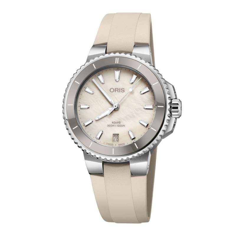 Discover the new Oris Aquis Date at watchdeal.de: Swiss dive watch with 300m water resistance & ceramic bezel. Available in 36.5 Available now at Watchdeal.
