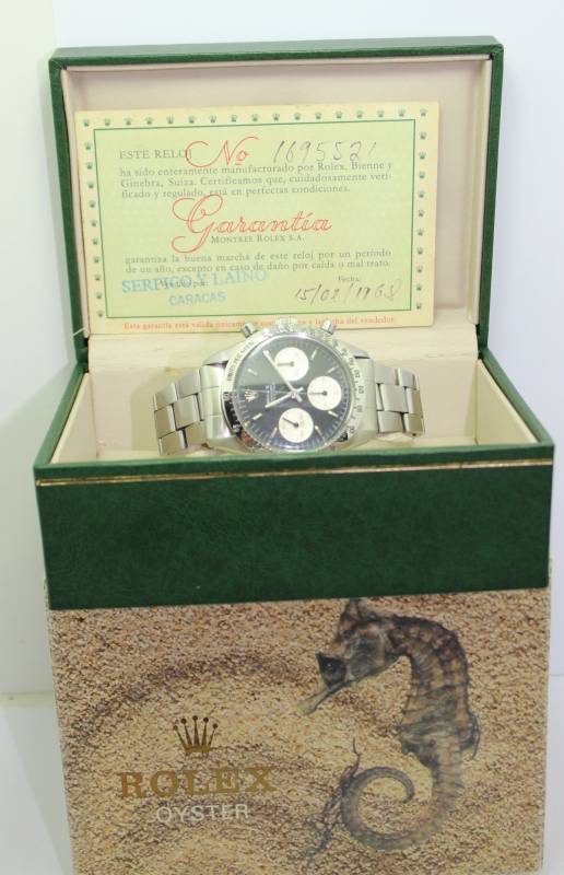 Rolex Cosmograph Daytona 6239 komplett mit Box und Papieren