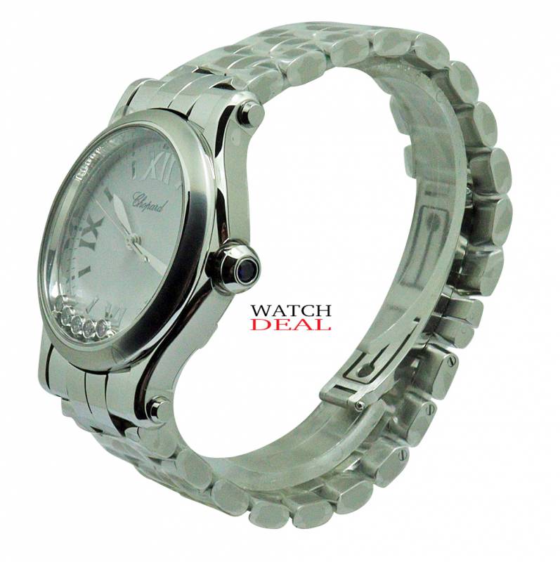 Watchdeal® Chopard Happy Sport Quartz Steel Diamonds 36mm 278582-3002  ✓ Luxury watches from Chopard at fair prices ✓ Telephone advice ✓ Watchdeal has luxury watches at low prices for over 30 years