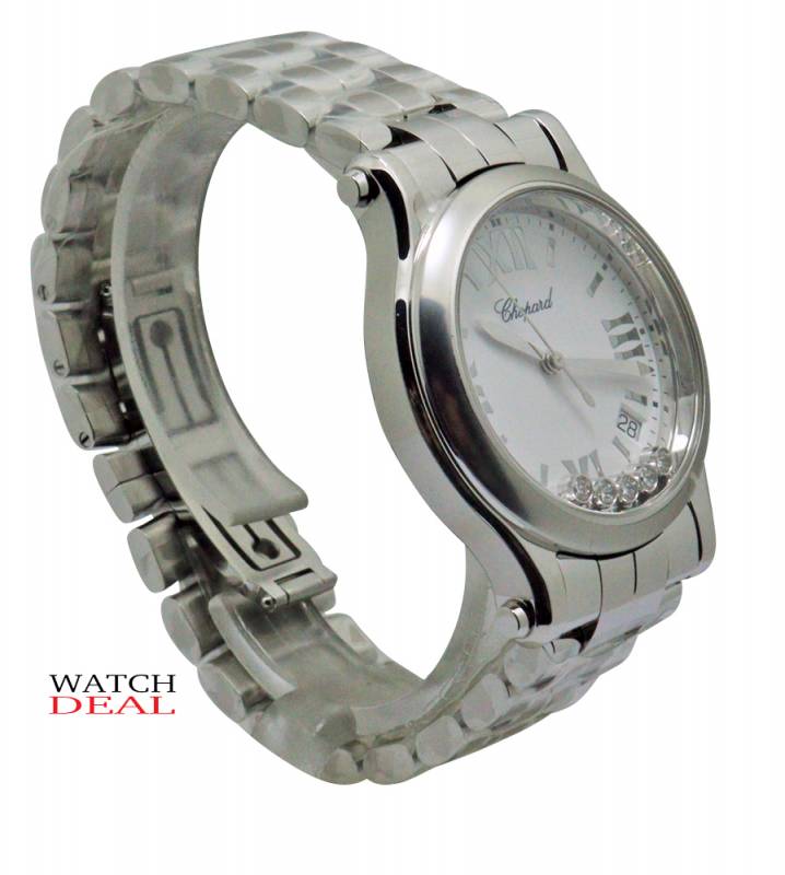 Watchdeal® Chopard Happy Sport Quartz Steel Diamonds 36mm 278582-3002  ✓ Luxury watches from Chopard at fair prices ✓ Telephone advice ✓ Watchdeal has luxury watches at low prices for over 30 years