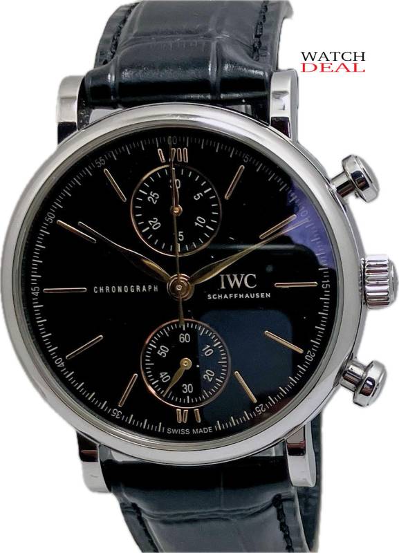 IWC Portofino Chronograph, wie neu mit Box und Papieren 2023