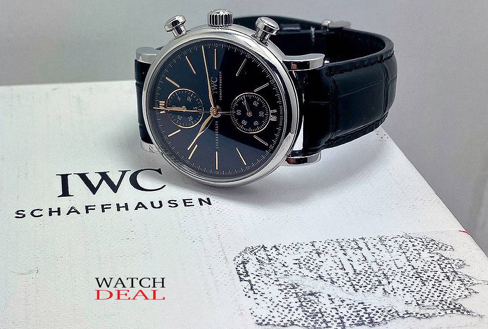 IWC Portofino Chronograph, wie neu mit Box und Papieren 2023