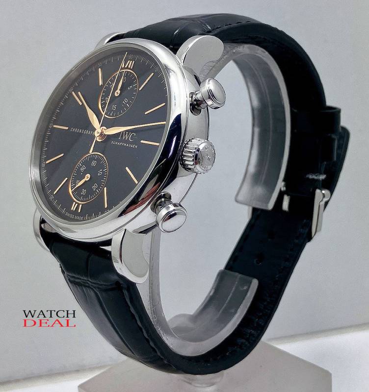 IWC Portofino Chronograph, wie neu mit Box und Papieren 2023