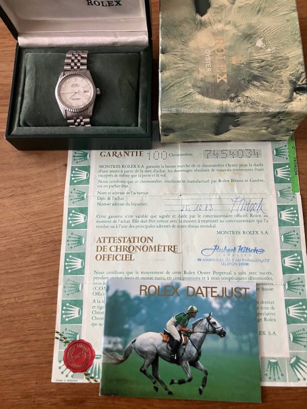Rolex Datejust 16030 / 7454034 FULL SET "Ivory dial"