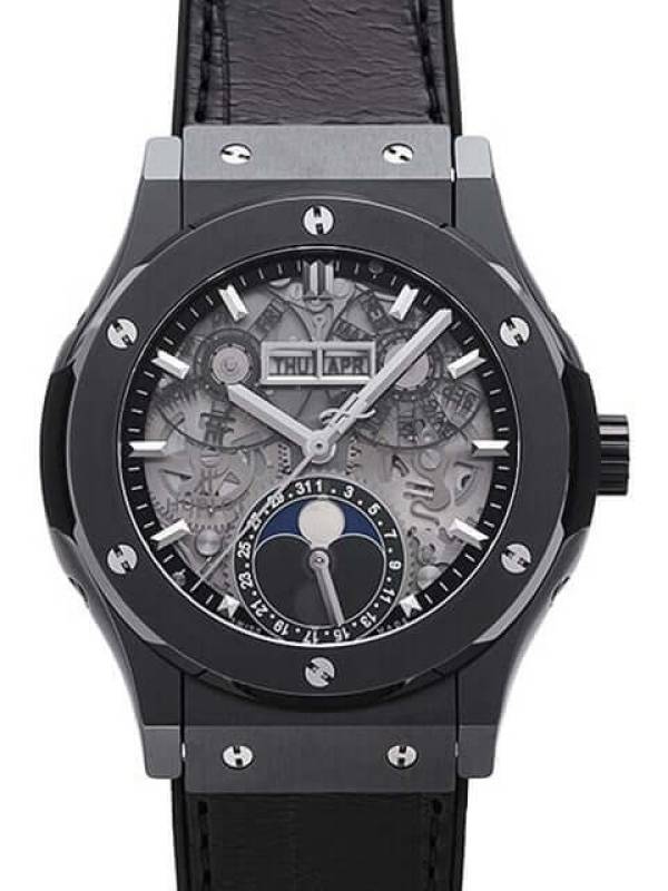 Watchdeal 547.CX.0170.LR Hublot Classic Fusion Aerofusion Moonphase Black Magic