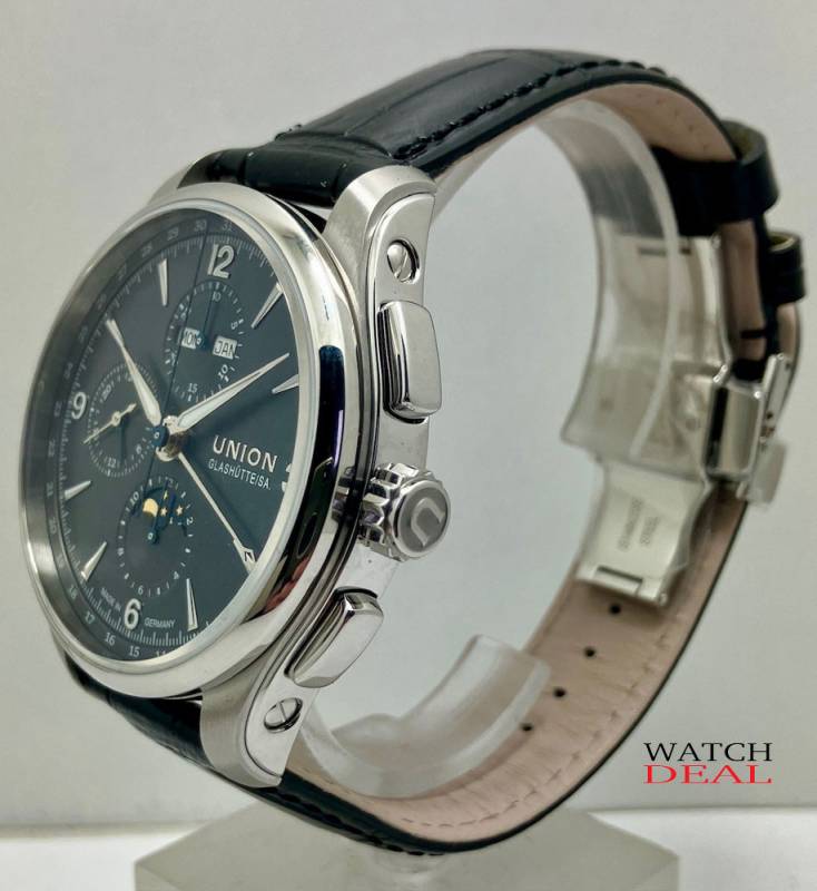 Entdecken Sie Union Glashütte Belisar Chronograph Mondphase  bei Watchdeal® | Top Preise ✓ Deutsche Papiere ✓online kaufen! ✓ Bei Watchdeal® ✓ Günstige Preise ✓ die erste Adresse für Luxus Uhren ✓ Exklusive Angebote ✓ Günstige Preise ✓ Alle Modelle vergle