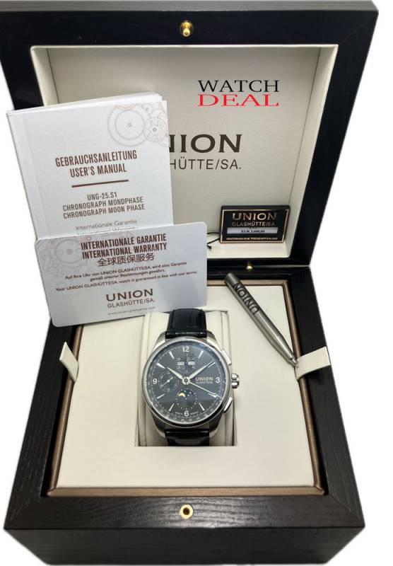 Entdecken Sie Union Glashütte Belisar Chronograph Mondphase  bei Watchdeal® | Top Preise ✓ Deutsche Papiere ✓online kaufen! ✓ Bei Watchdeal® ✓ Günstige Preise ✓ die erste Adresse für Luxus Uhren ✓ Exklusive Angebote ✓ Günstige Preise ✓ Alle Modelle vergle