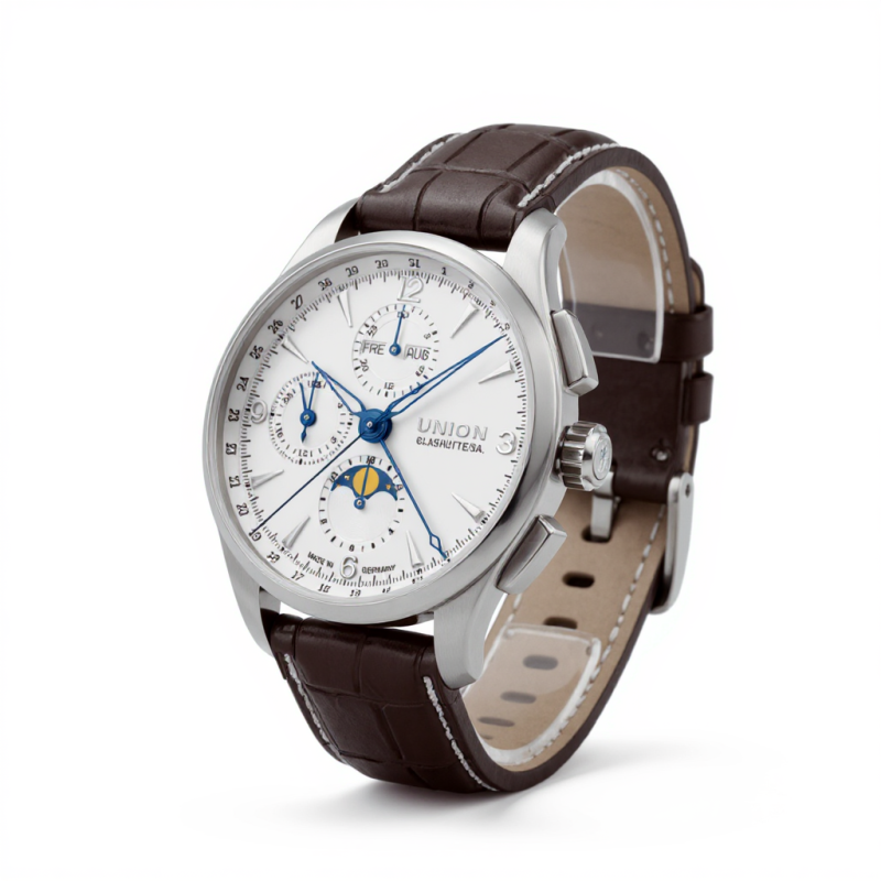 Entdecken Sie Union Glashütte Belisar Chronograph Mondphase - Luxus Armbanduhren günstig und sicher im Internet kaufen ✓ Tausende zufriedene Kunden ✓ stressfrei & schnell ➨ Jetzt sparen! ✓