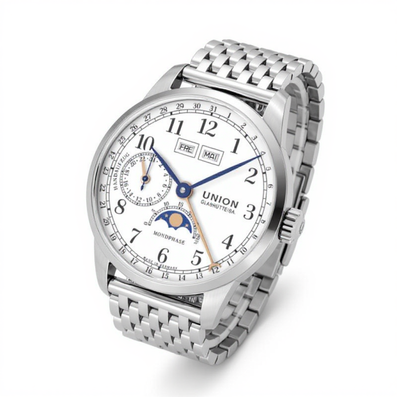 Discover Union Glashütte 1893 Johannes Dürrstein Edition Moon Phase - luxury wristwatches cheap and safe on the Internet buy ✓ thousands of satisfied customers ✓ stress-free & fast ➨ Save now! ✓