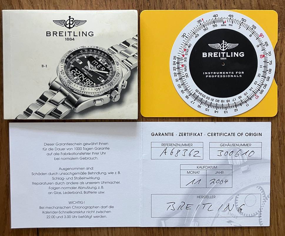 Breitling B-One , Full Set, neuwertiger Zustand