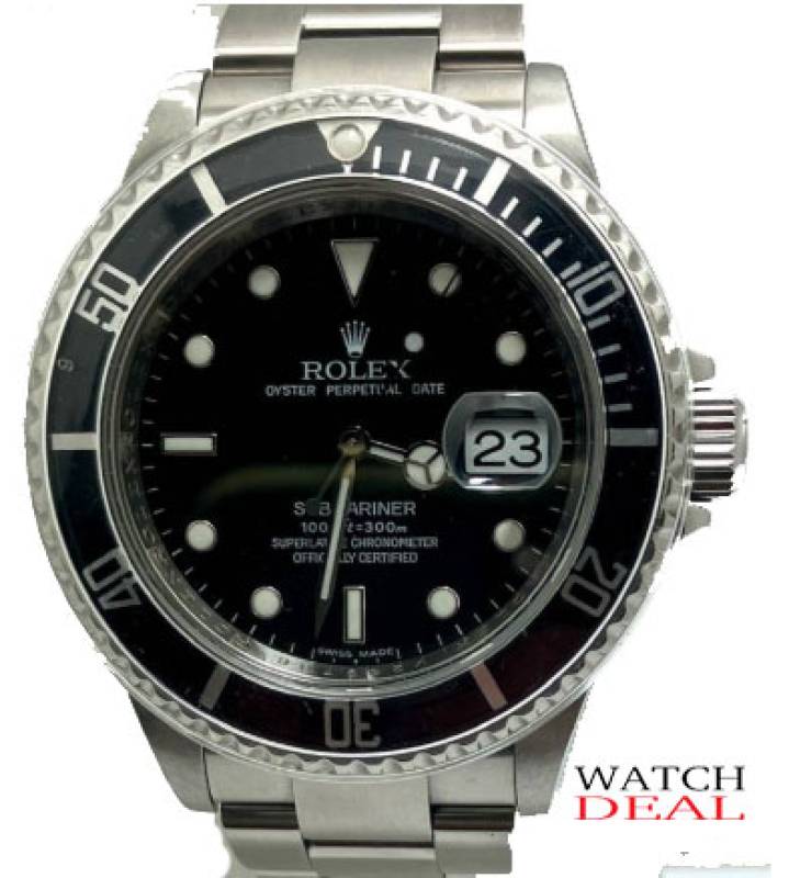Immaculate Rolex Submariner 16610 Date (2009). Full set from German AD, LC 100 card & rehaut. Perfect condition, secure investment. Shop now at Watchdeal.de!