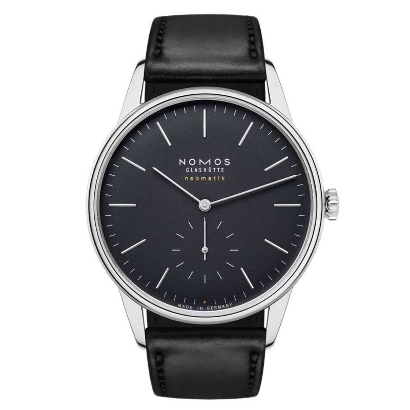 346 Nomos Glas­hüt­te Orion Neomatik 39 new black ✓ Luxury watches from Nomos Glashütte at fair prices ✓ No platform ✓ Personal delivery ✓ Telephone advice ✓ Watchdeal has luxury watches at low prices for over 30 years ✓