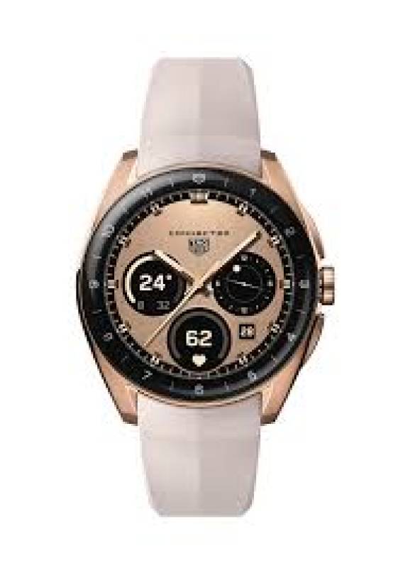Jetzt bei Watchdeal entdecken TAG Heuer Connected Calibre E5 SBT8011.BT0036 – Edelstahl DLC-Roségold 40mm digitales Zifferblatt rosa Kautschukband